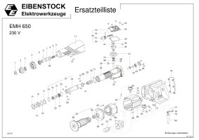 Eibenstock EMH 650 230 V Meißelhammer Ersatzteile