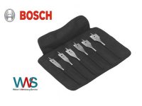Bosch 6tlg. Flachfr&auml;sbohrer Set 14-24mm in Tasche...