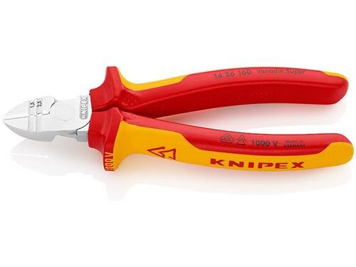 Knipex Abisolier-Seitenschneider verchromt 160 mm