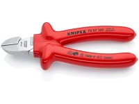 Knipex Seitenschneider verchromt tauchisoliert, VDE-gepr&uuml;ft 160 mm