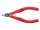Knipex Elektronik-Seitenschneider br&uuml;niert mit Kunststoff-H&uuml;llen 125 mm