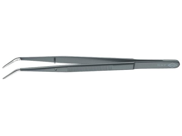 Knipex Pr&auml;zisions-Pinzette mit F&uuml;hrungsstift spitze Form 155 mm