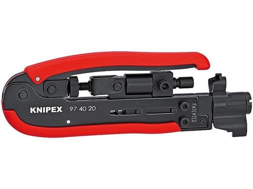 Knipex Kompressionswerkzeug f&uuml;r Koax-Stecker 175 mm