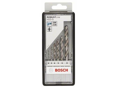 Bosch 6tlg. Robust Line Metallbohrer-Set HSS-G, 135&deg;