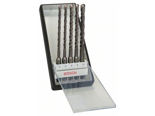 Bosch 5tlg. Robust Line Hammerbohrer-Set SDS-plus-5 &Oslash; 6,6,8,8,10 x 165mm