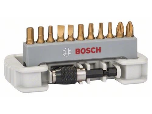 Bosch 11tlg. Schrauberbit-Set inklusive Bithalter PH2; PZ2; T10; T15; T20; T25; S0,6x4,5; S0,8x5,5; HEX3; HEX4; HEX5; 25 mm