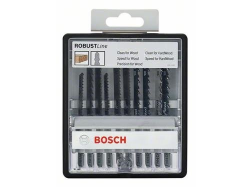 Bosch 10tlg. Robust Line Stichs&auml;geblatt-Set Wood Expert T-Schaft