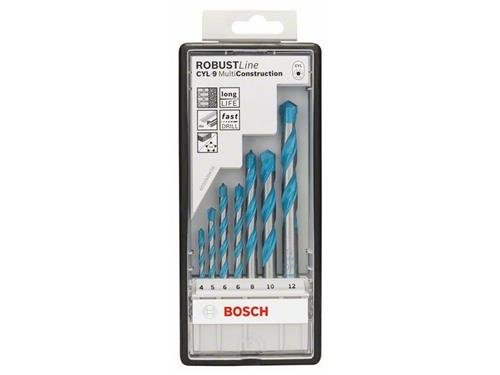 Bosch 7tlg. Robust Line Mehrzweckbohrer-Set CYL-9 Multi Construction 4; 5; 6; 6; 8; 10; 12 mm