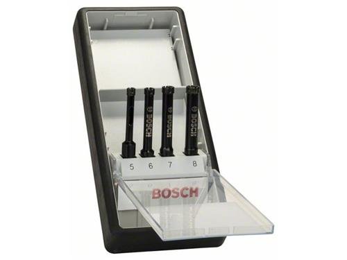 Bosch 4tlg. Robust Line Diamantnassbohrer-Set 5; 6; 7; 8 mm