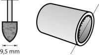Bosch Korund-Schleifspitze 9,5 mm