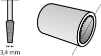 Bosch Korund-Schleifspitze 3,4 mm