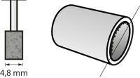 BOSCH 8153 Alu.Ox-Schleifstein D=4,8 mm V