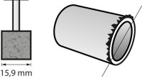 Bosch Korund-Schleifspitze 15,9 mm