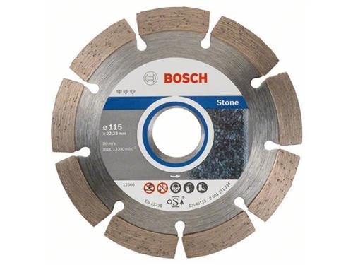Bosch Diamanttrennscheibe Standard for Stone 115 x 22,23 x 1,6 x 10 mm 1er-Pack