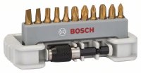 Bosch 11tlg. Schrauberbit-Set inkl. Bithalter PH1-3, PZ1-3, T15-25, S0,6x4,5, S0,8x5,5