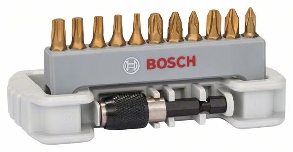 Bosch 11-tlg. Schrauberbit-Set inkl. Bithalter PH1-3, PZ1-3, T10-30