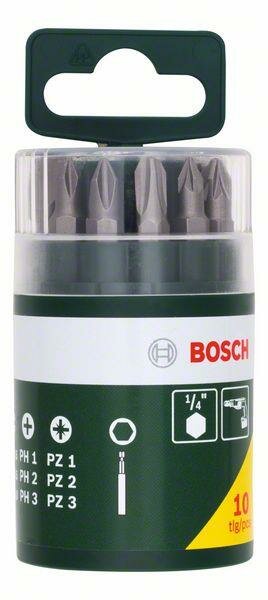 Bosch Schrauberbit-Set, 10-teilig, inklusive SL