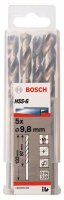 BOSCH 5 Metallbohrer HSS-G 9,8x87x133mm