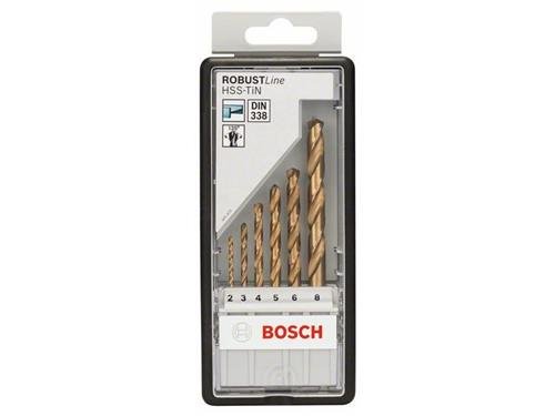 Bosch 6tlg. Robust Line Metallbohrer-Set HSS-TiN, 135&deg;