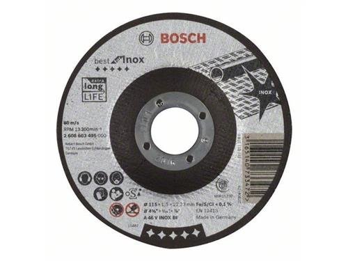 Bosch Trennscheibe gekr&ouml;pft Best for Inox A 46 V INOX BF, 115 mm, 1,5 mm