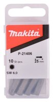 Makita 6-KT Bit 6,0x25mm