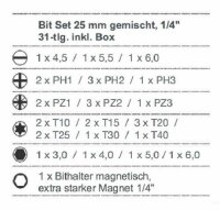 Wiha 31tlg. Bitbox Set  (71132) Bit Box Handwerkerqualit&auml;t