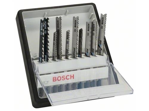 Bosch 10tlg. Robust Line Stichs&auml;geblatt-Set Wood and Metal T-Schaft
