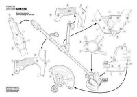 Bosch Ersatzteile f&uuml;r UniversalGrassCut 18-260 Akku Rasentrimmer Nr.1 Geh&auml;useunterteil