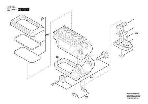 Bosch Ersatzteile f&uuml;r GLI 10,8V Akku Lampe Nr.804 Schwenkfuss