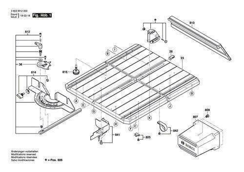 Bosch Ersatzteile f&uuml;r AdvancedTableCut 52 Tischkreiss&auml;ge