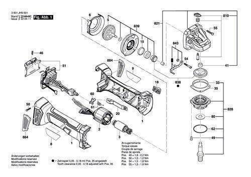 Bosch Ersatzteile f&uuml;r GWS 18V-7 Akku-Winkelschleifer Nr.3 Rotor