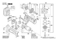 Bosch Ersatzteile f&uuml;r GWS 18-125 V-LI Akku-Winkelschleifer Nr.52 Ein/Aus-Schalter