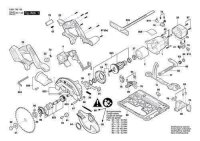 Bosch Ersatzteile f&uuml;r GKS 18V-57 G Akku-Kreiss&auml;ge Nr.58 Schutzunterteil