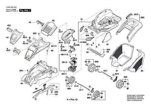 Bosch Ersatzteile f&uuml;r Rotak 43 LI S Akku Rasenm&auml;her Nr.64 Rastkappe                mm axle