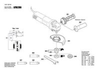 Bosch Ersatzteile f&uuml;r GWS 1100 Winkelschleifer Nr.25 Geh&auml;usedeckel