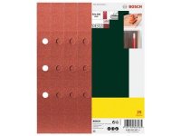 Bosch 25-teiliges Schleifblatt-Set f&uuml;r Schwingschleifer, gespannt, K&ouml;rnung 180
