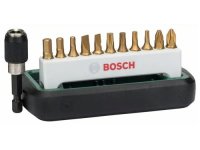 Bosch 12tlg. Schrauberbit-Set Titanium, gemischt (S, PH,...