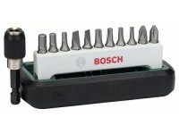 Bosch 12tlg. Schrauberbit-Set Standard, gemischt (S, PH, PZ, HEX, T)