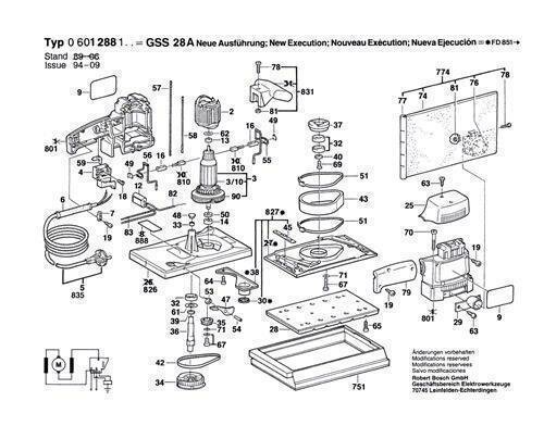 Bosch Ersatzteile f&uuml;r GSS 28 A Schwingschleifer