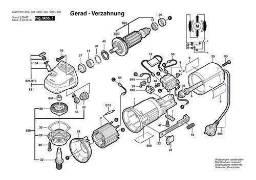 Bosch Ersatzteile f&uuml;r PWS 6-115 Winkelschleifer