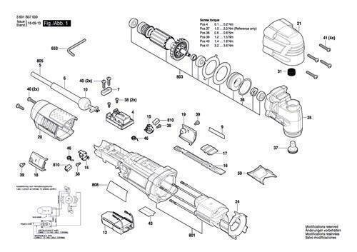 Bosch Ersatzteile f&uuml;r GOP 30-28 Multifunktionswerkzeug