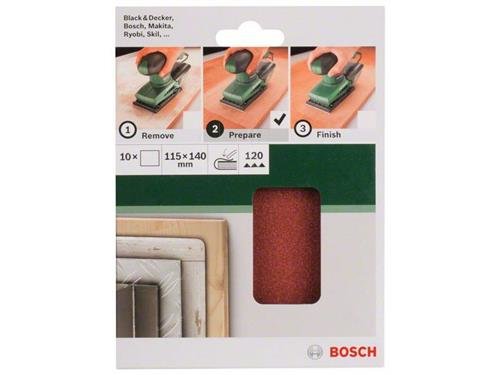 Bosch 10tlg. Schleifblatt-Set f&uuml;r Schwingschleifer 2 609 256 B16