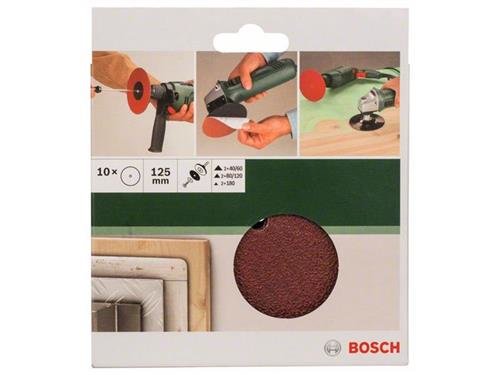 Bosch 10tlg. Schleifblatt-Set f&uuml;r Bohrmaschine