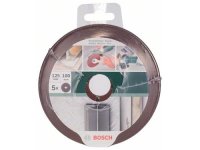 Bosch 5tlg. Fiberschleifscheiben-Set f&uuml;r Winkelschleifer, Korund
