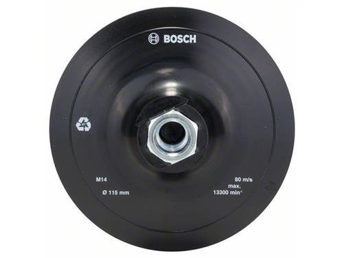 Bosch Gummischleifteller f&uuml;r Winkelschleifer, Klettsystem, 115 mm
