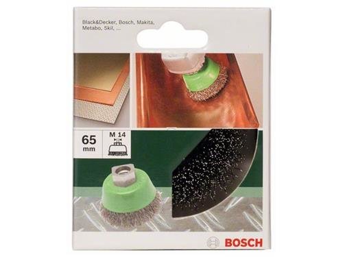 Bosch Topfb&uuml;rste f&uuml;r Winkel- und Geradschleifer &ndash; Gewellter Draht, rostfrei, 65 mm