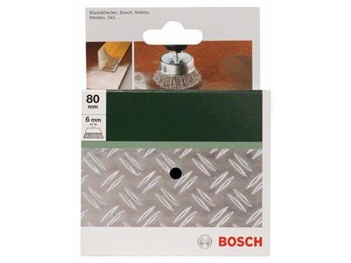 Bosch Topfb&uuml;rsten f&uuml;r Bohrmaschinen &ndash; Gewellter Draht, 80 mm