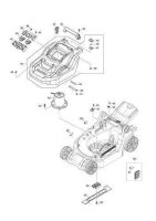 Makita Ersatzteile f&uuml;r DLM382 Akku Rasenm&auml;her Nr.082 Umschalthebel