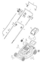 Makita Ersatzteile f&uuml;r DLM432 Akku Rasenm&auml;her Nr.020 Schlossschraube M6X50