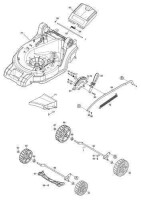 Makita Ersatzteile f&uuml;r DLM432 Akku Rasenm&auml;her Nr.020 Schlossschraube M6X50